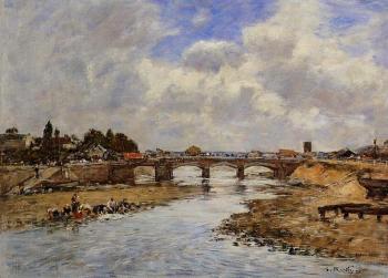 Eugene Boudin : Laundresses on the Bankes of the Touques V